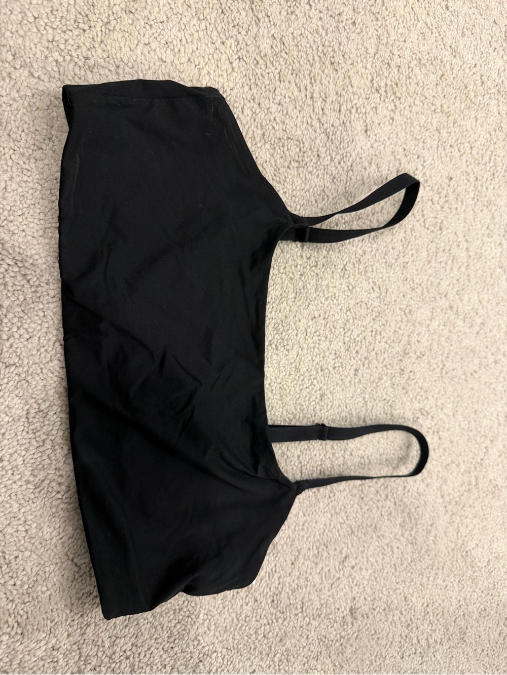 Everyday Black Seamless Bralette with Adjustable Straps